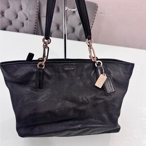 Coach Black Leather Tote